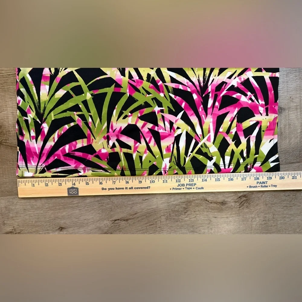 Kasper Tropical Leaf Print Pencil Skirt Size 2